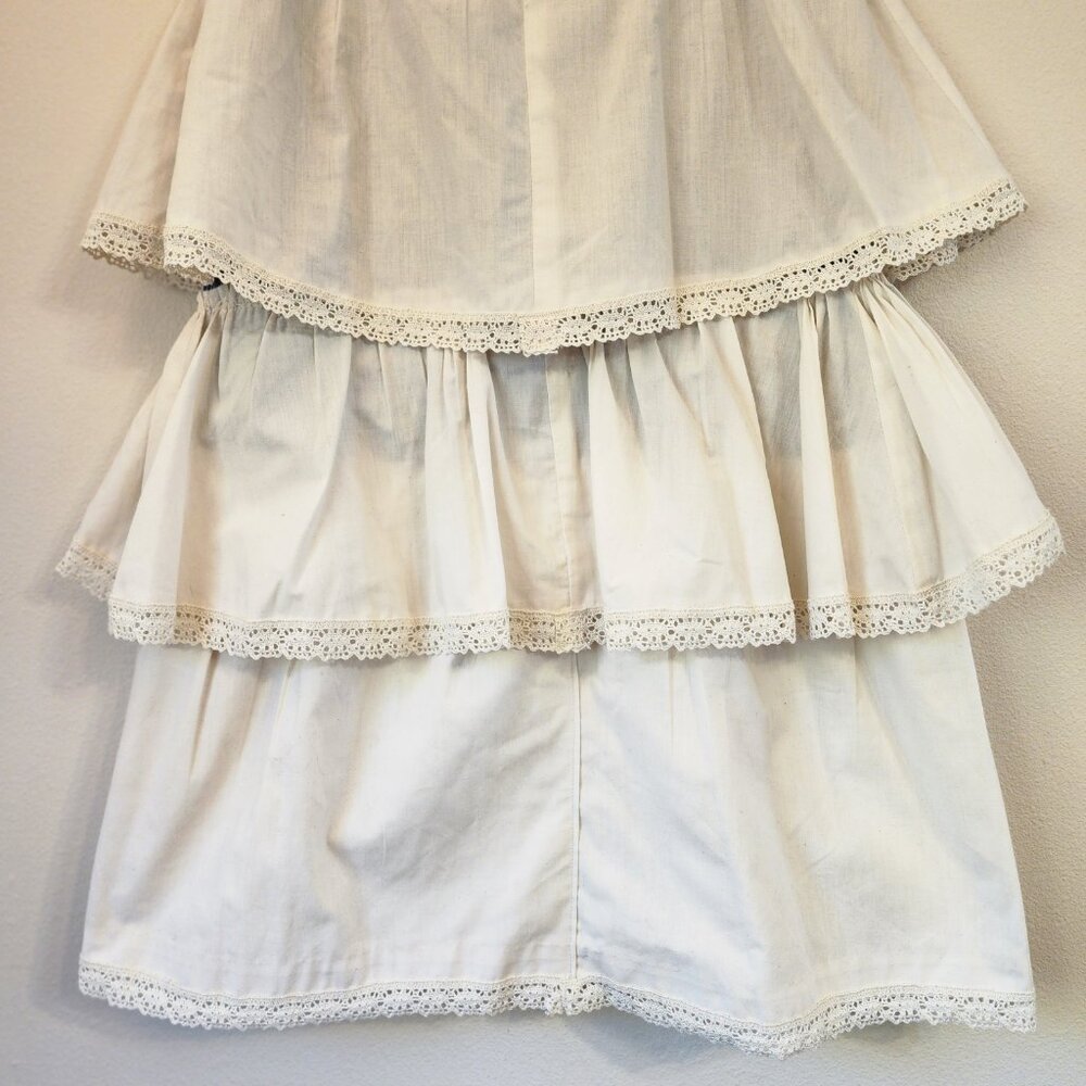 Floral White Midi Skirt - Picture 12 of 16